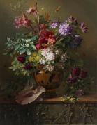 Натюрморт з квітами в грецькій вазі, алегорія весни, Георгія Якоб Йоганн ван Ос